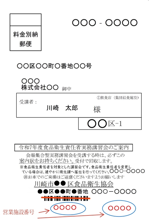 実務講習会 案内状